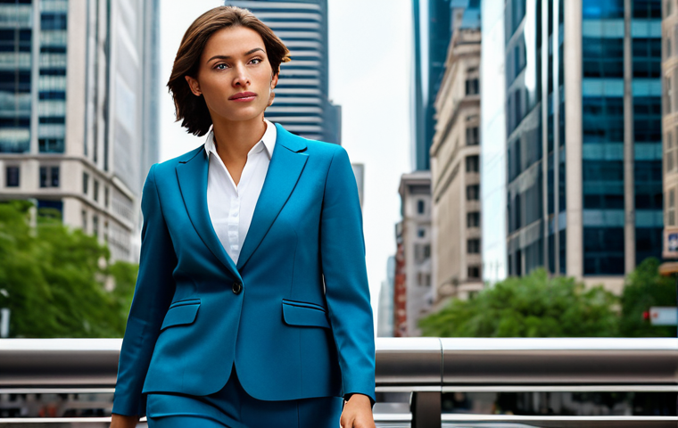 **

A determined businesswoman in a tailored, modest business suit, stands confidently in a bustling city center, skyscrapers in the background, fully clothed, appropriate attire, safe for work, perfect anatomy, natural proportions, professional photography, sharp focus, vibrant colors, professional, family-friendly.

**