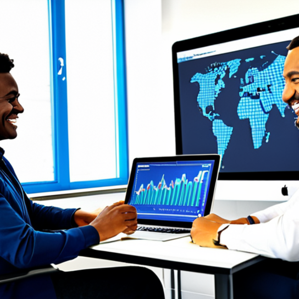 자아 한계 확장을 위한 새로운 스킬 배우기 - Digital Skills Empowerment**

A diverse group of professionals collaborating in a modern, bright off...